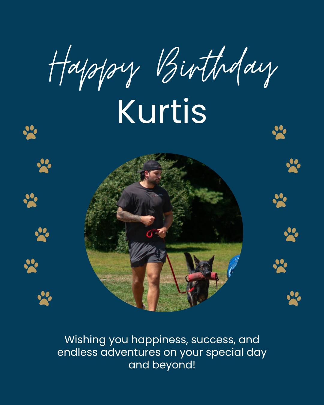 Happy Birthday to Trainer Kurtis! 🎉🐶

From helping reactive dogs gain confidence to guiding owners through huge training wins, Kurtis works hard at every lesson. His patience, knowledge, and dedication help create calmer, happier dogs every day. 🐾

We&rsquo;re lucky to have you on the team and appreciate all that you do! Wishing you an awesome birthday filled with fun, laughs, and maybe a few extra shepherd cuddles. 🎂🎈 

