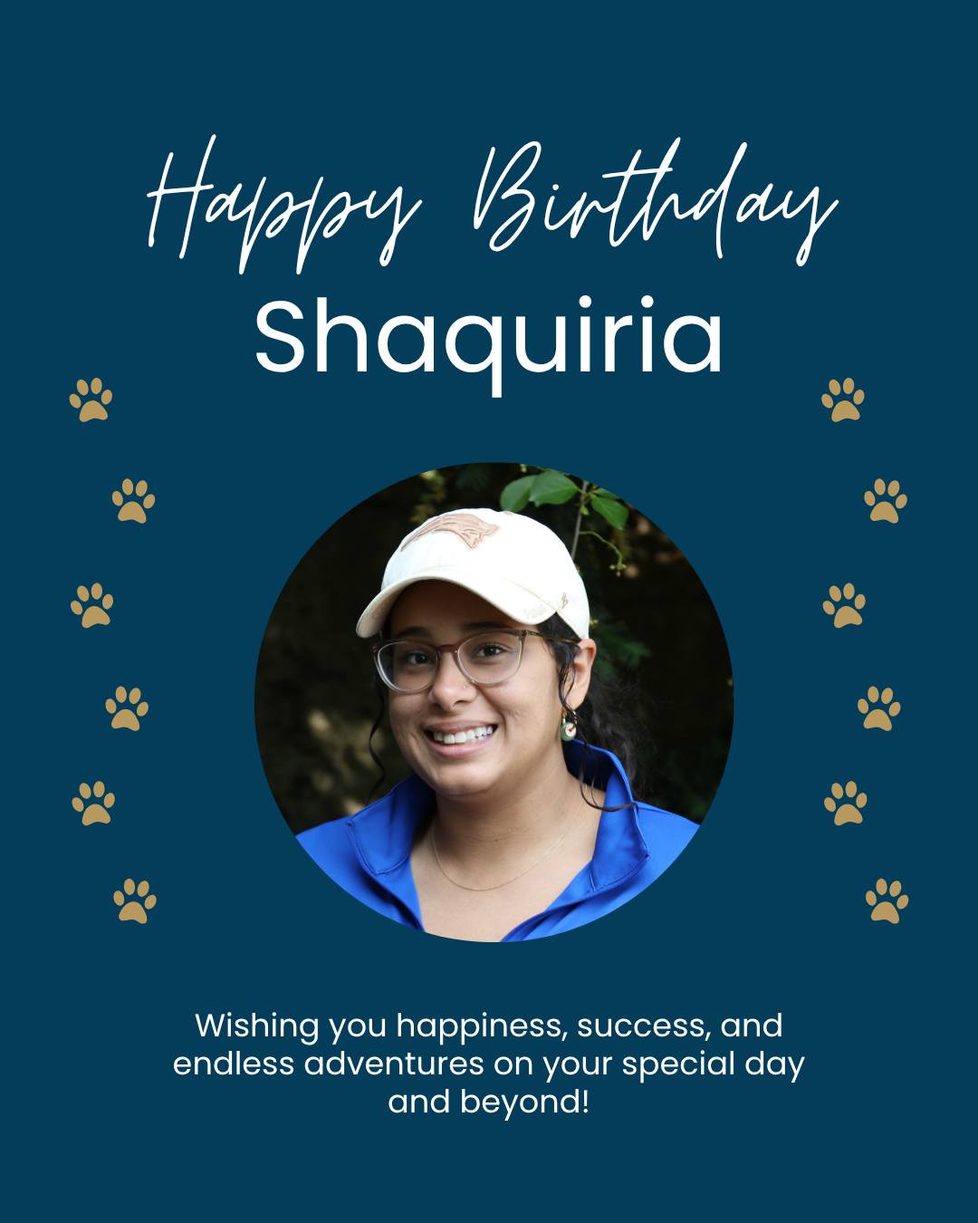🎉🐾 Happy Birthday, Shaquiria! 🐾🎉

If you've attended one of our group classes, there's a good chance you've benefited from all the hard work Shaquiria puts in behind the scenes to keep our schedules organized and running smoothly!

We're so grateful to have you on the One Mission Dog Training team. Thank you for everything you do for our trainers, clients, and dogs every day.

Join us in wishing Shaquiria a very happy birthday! 🎂❤️

