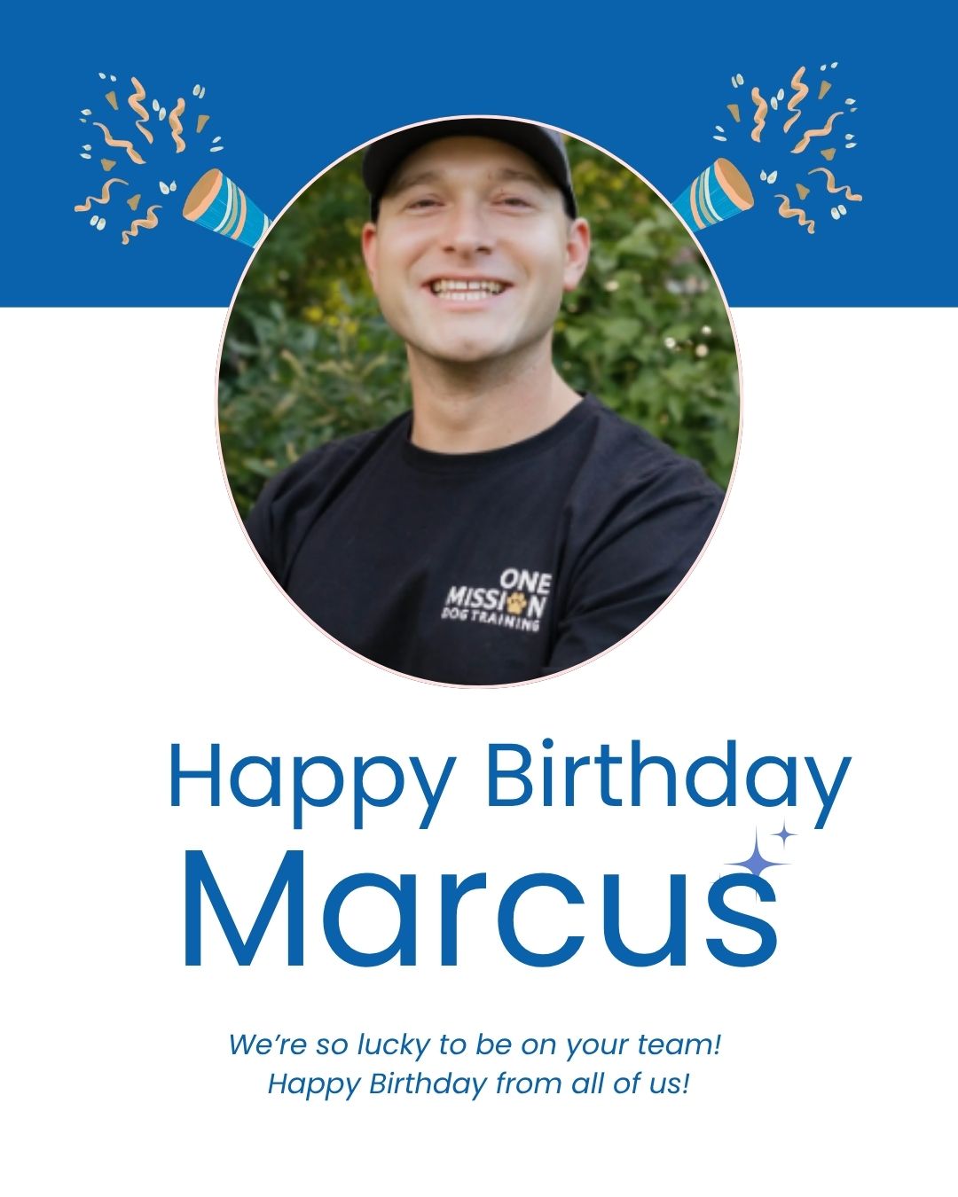 Happy Birthday to the man behind the mission, Marcus! 🎂🐾

Your passion, leadership, and love for what you do inspire all of us (and a whole lot of dogs 🐶). Watching the transformations you create every day never gets old.

Here&rsquo;s to another year of changing lives, one dog at a time. 💪🔥

