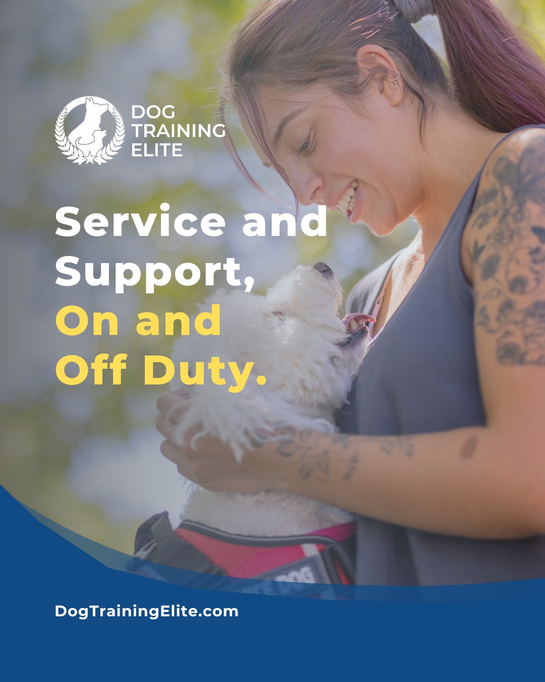 Some heroes wear uniforms. Others wear collars. 🐾 We’re proud to serve those who’ve served us.

 Dog Training Elite Columbus provides service dog training that empowers veterans with independence, confidence, and peace of mind.

Our programs are designed to help manage PTSD, anxiety, and other challenges, creating a lasting partnership

🗺️ Schedule your free in-home evaluation this season and see why families in Columbus, Hilliard, and Delaware trust Dog Training Elite for lasting results. 🍂


