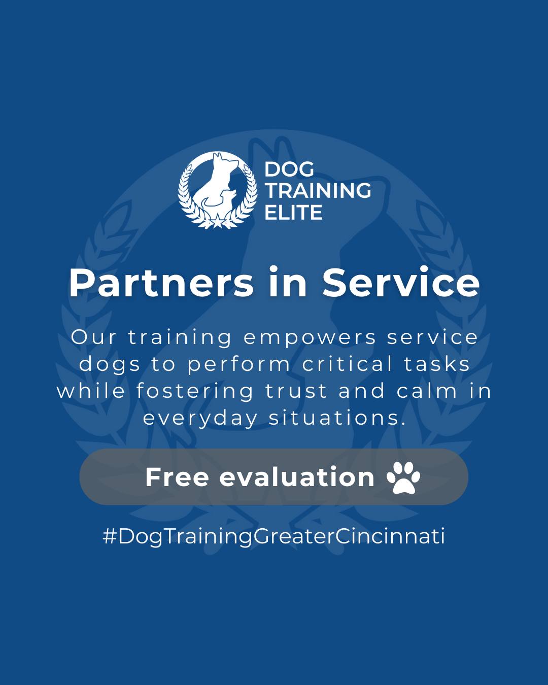 Dog Training Elite Greater Cincinnati understands the unique bond between veterans and their service dogs. 🐾 

Our training empowers these dogs to perform critical tasks while building trust, focus, and calm in everyday life. Every session strengthens confidence and reliability for both dog and handler.

📌 Whether it’s leash manners, obedience, or service training, Dog Training Elite Greater Cincinnati offers personalized programs near Cincinnati Zoo & Botanical Garden and Mill Creek Park, helping dogs shine all winter long. Cozy season, confident pups. ✨
 📍 https://maps.app.goo.gl/6oEXzBpFStru4fTv6


