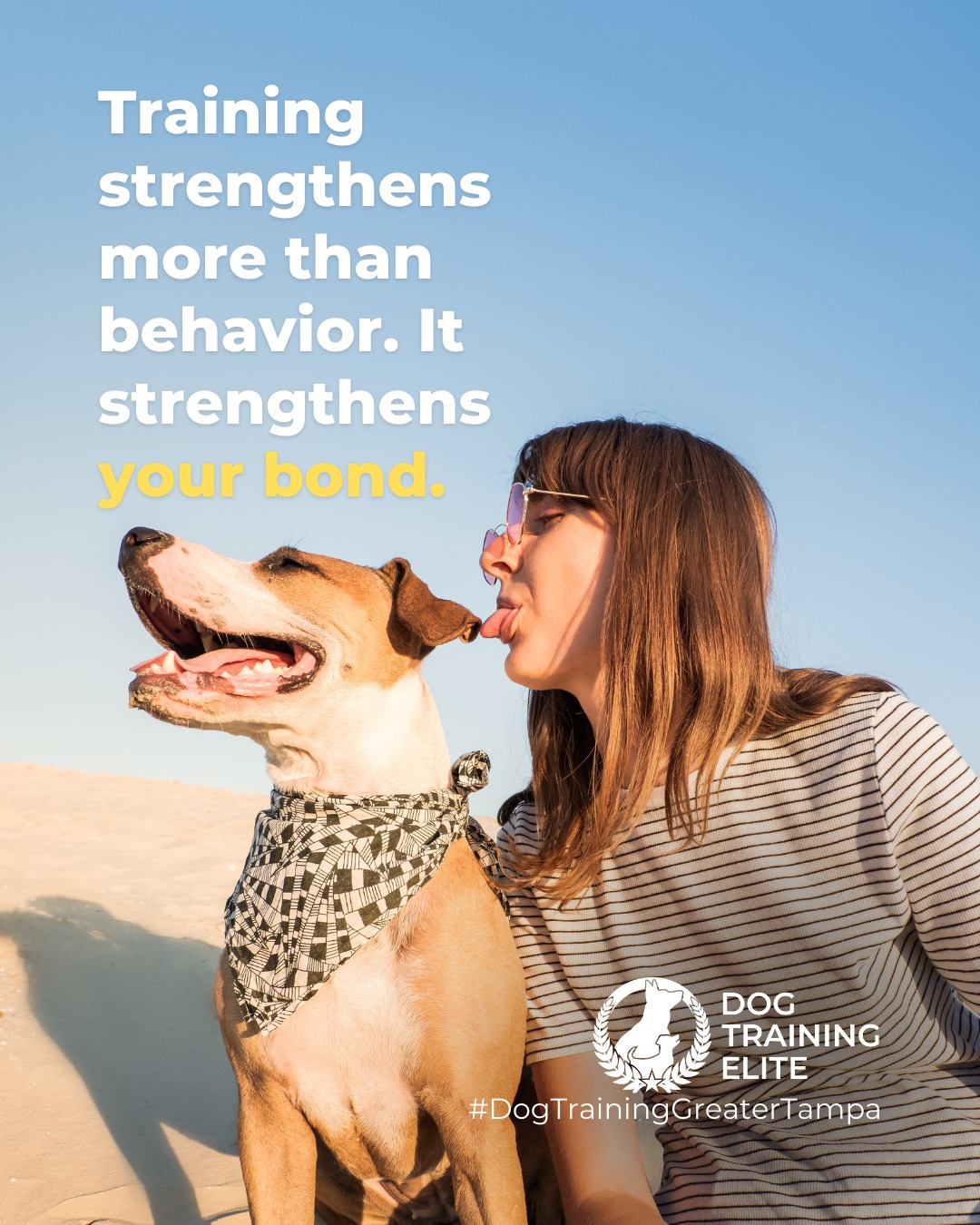 Looking to deepen your connection with your dog? Training isn&rsquo;t just about teaching commands, it&rsquo;s about building trust, improving communication, and creating a confident, well-behaved companion at home and in public. 

Every session strengthens your bond, helps your dog understand expectations, and brings peace of mind knowing they can handle real-world situations with reliability and calm.

Dog Training Elite Wesley Chapel Land O' Lakes Lutz can help you achieve results that last and transform your dog into a trusted partner.

Make better behavior your first win of the year. Book your free in-home evaluation and see why Wesley Chapel and Land O' Lakes dog owners choose Dog Training Elite for real, lasting results.
 📍 https://maps.app.goo.gl/1ZJg4LdYD2tp6W476


