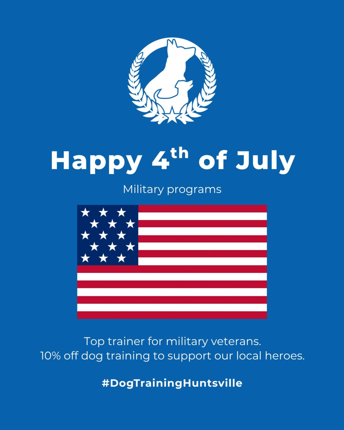 Honoring Veterans—One Service Dog at a Time 🇺🇸🐾 10% OFF for Veterans

At Dog Training Elite Huntsville, we believe in the healing power of service dogs for those who’ve served our country. That’s why we proudly donate our time and expertise to support local veterans in need of psychiatric and mobility service dogs.

Service dogs help reduce PTSD symptoms, restore daily independence, and improve quality of life.

🎖️ Veterans receive 10% off all training programs.

 Start your journey today:
 https://dogtrainingelite.com/huntsville/pricing

Purchase by July 31, 2025. Participating locations only.

