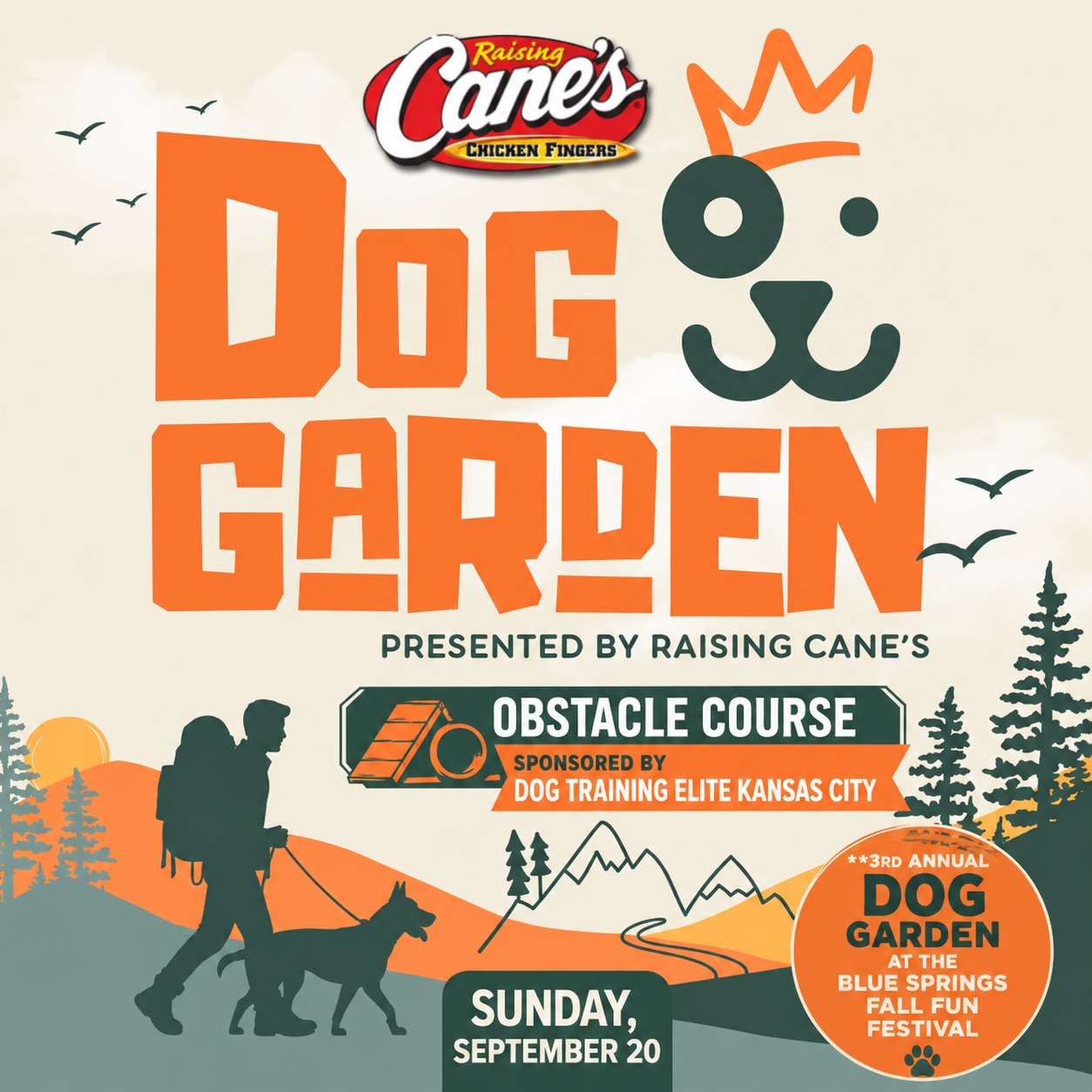 Tell all your furry friends: Blue Springs Fall Fun Fest is this weekend! Come see us Friday, Saturday, and Sunday! Bring your pups to the Dog Garden on Sunday for goodies, treats, an obstacle course, and more! See you this weekend🐶🐾
