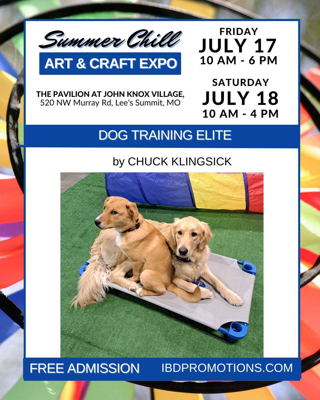 Mark your calendars! The Summer Chill Art & Craft Expo is coming soon!

@IBDPromotions