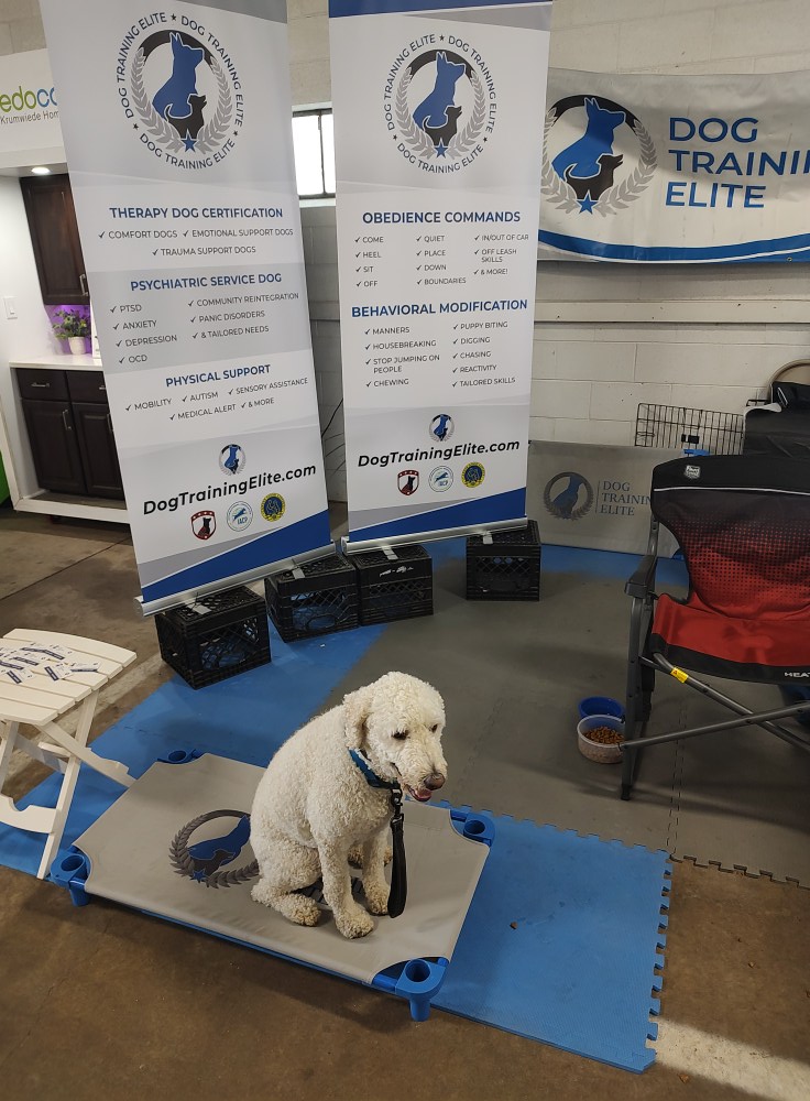 FREE TICKETS!!!
Max and our team at Dog Training Elite Kenosha are at the Kenosha County Fair this week and having a blast on opening day today.  Due to unforeseen reasons, we have an extra seven tickets available for friends and family who claim these tickets first. If you can use them, call or text me (262.215.3810). Your only obligation for these tickets are to stop by our booth and say Hi