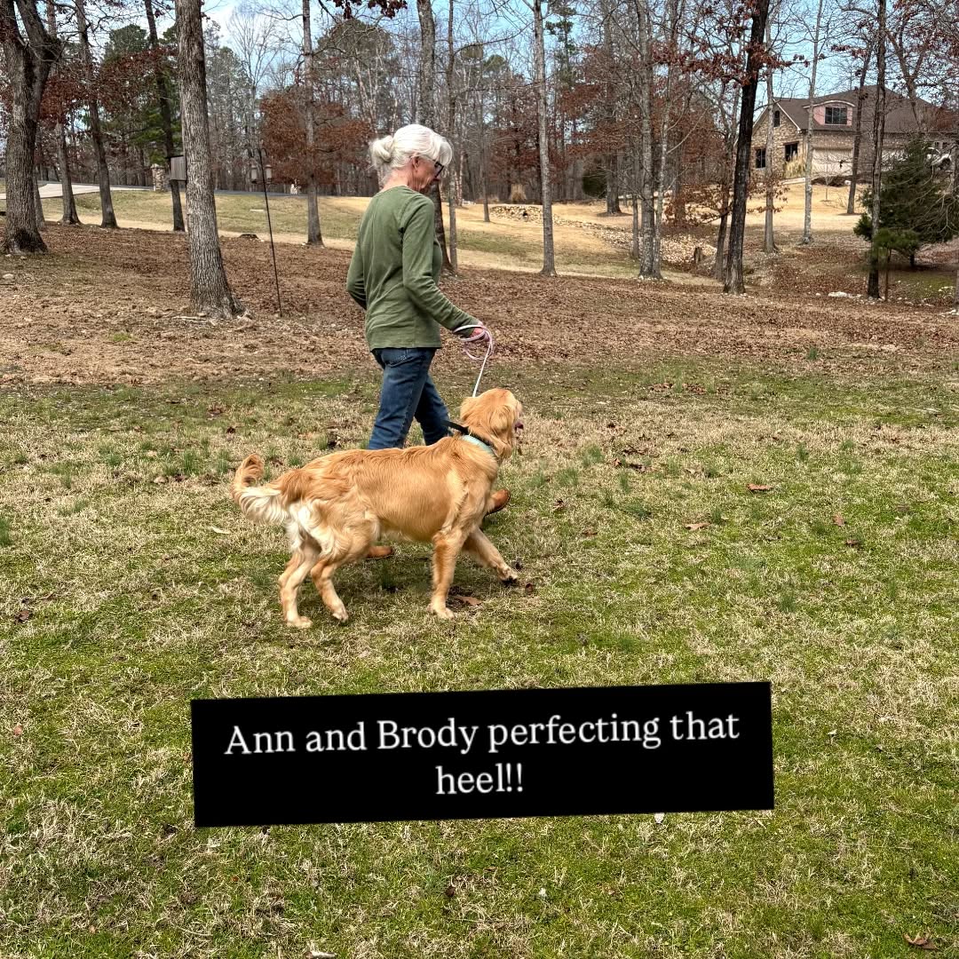 Ann and Brody perfecting that heel!! 