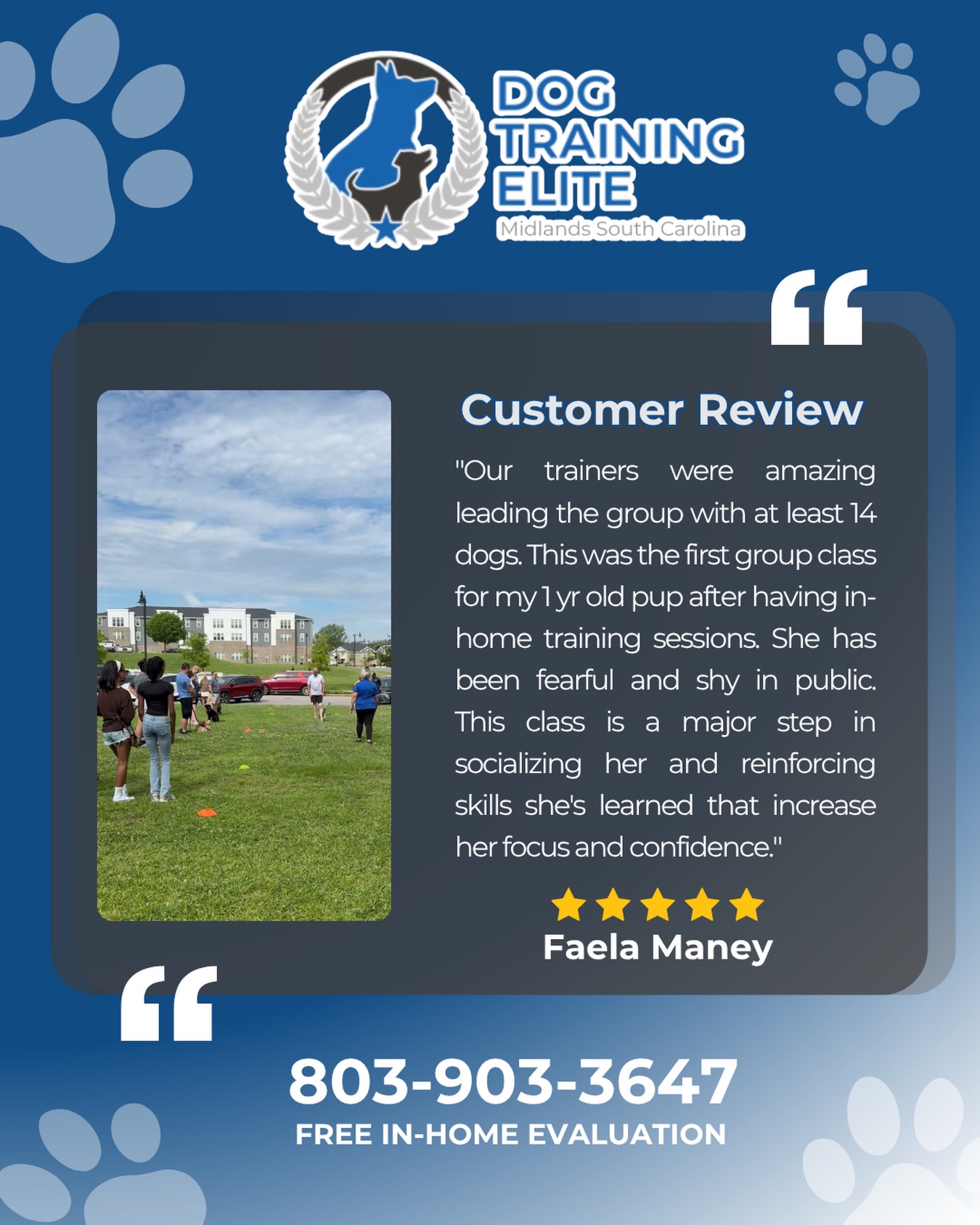 Watching a shy pup take on her first group class and grow in confidence was incredible to see. 🐾💙

Contact us today for a free in-home evaluation!!!
📞 803 903 3647

