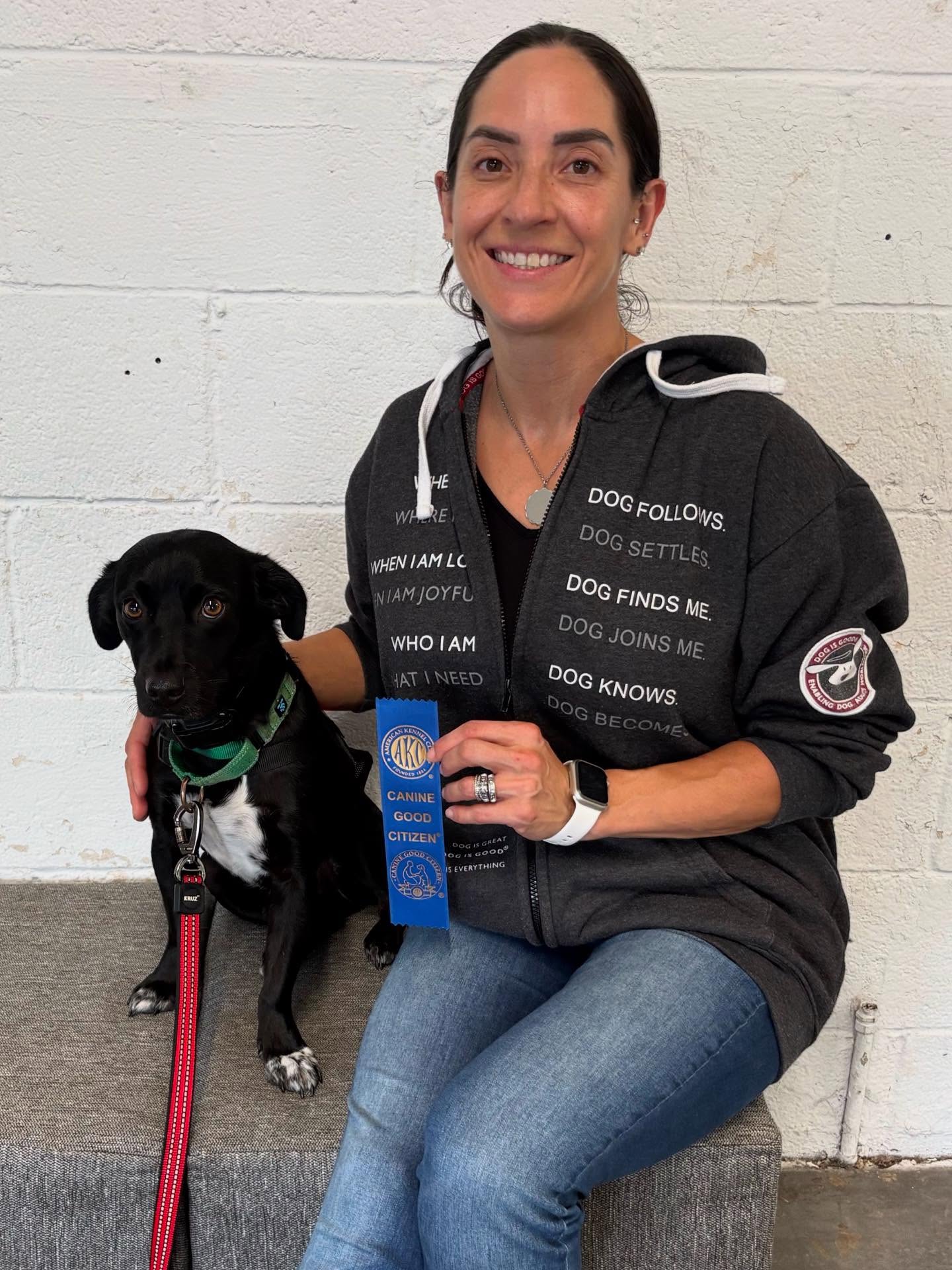 Congrats to Mowgli for passing his AKC Canine Good Citizen test! Mowgli is now a service dog for his handler 