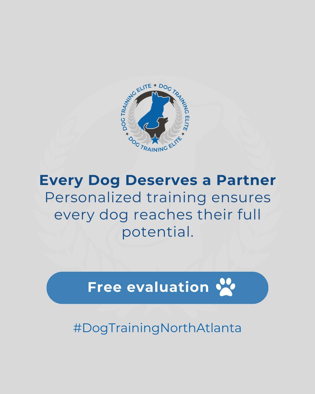 🐾 Every Dog Deserves a Partner

At Dog Training Elite North Atlanta, we help dogs and their owners build strong, lifelong bonds 🐕.

Our personalized training programs ensure every dog reaches their full potential—obedient, confident, and ready for real-world situations. Whether you’re dining in The Big Chicken or near Truist Stadium, your dog should follow your lead every time.

🎯 Ready to start training? Book your free evaluation today!
 🐶 Serving Roswell, Marietta, Sandy Springs and surrounding areas
 📍 From basic obedience and leash manners to advanced service dog training, Dog Training Elite North Atlanta provides professional in-home dog training that helps dogs near The Big Chicken and beyond become their best selves—right in your backyard. 🐾🏡




