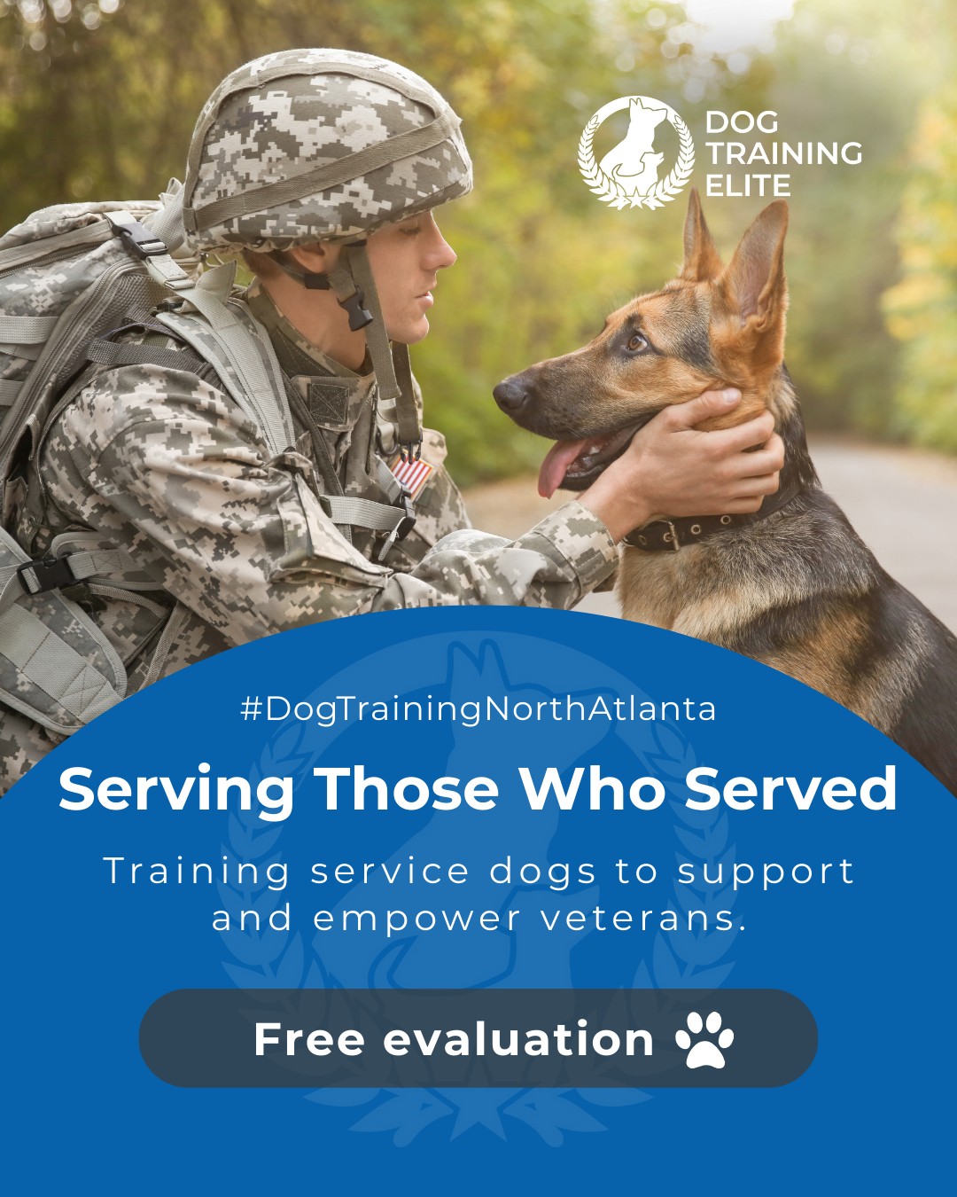 Dog Training Elite North Atlanta is proud to support veterans through specialized service dog training. Our programs focus on developing reliable skills, confidence, and trust between dog and handler. From managing PTSD and anxiety to enhancing daily independence, our balanced approach ensures both dogs and veterans thrive together.

🎁 Ready to unwrap the gift of a well-behaved dog? Schedule your free in-home evaluation and discover why Metro Atlanta and East Cobb families rely on Dog Training Elite, through the holidays and beyond.
 📍 https://maps.app.goo.gl/GXTwtGnXYGwMTwM1A

 

