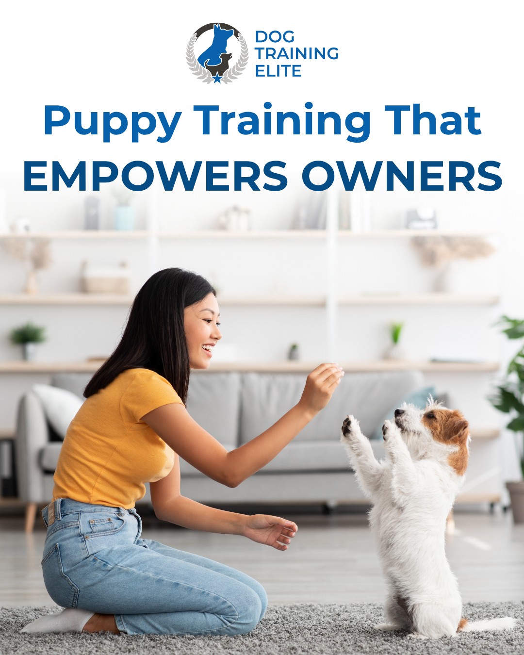 🎓 Great puppy training includes the owner in every lesson.

When owners know how to reinforce good behaviors at home, puppies learn faster and develop better habits.

At Dog Training Elite Northeast Ohio, our personalized, in-home puppy training gives both you and your puppy the skills to succeed. We'll guide you through the training process so you can continue building on each lesson long after your sessions are complete.

Contact us today at 440-290-1500�� to schedule your free consultation today!

