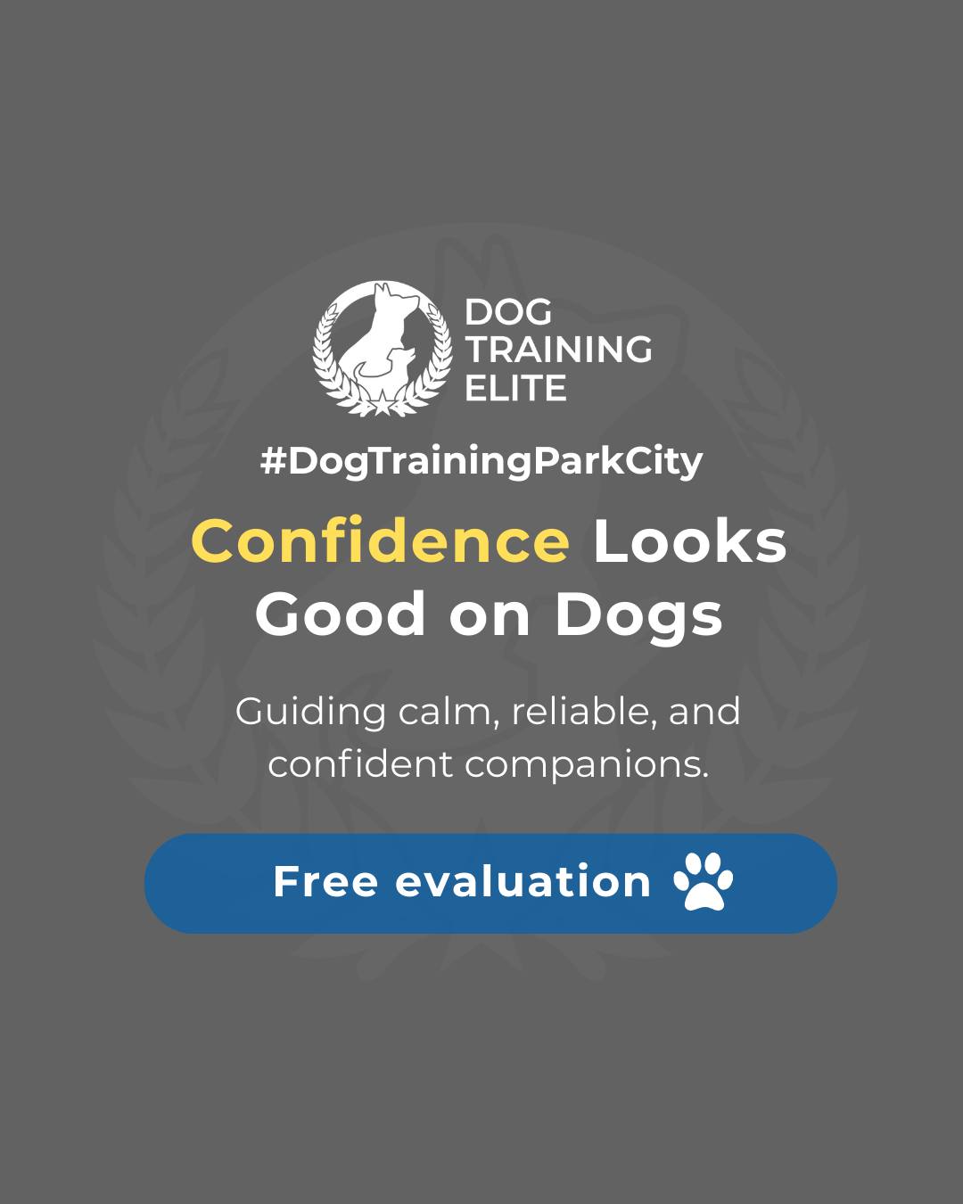 Did you know confident dogs are more focused, calm, and easier to manage at home and in public? Teaching your dog structure, consistency, and clear communication helps them feel secure and reliable in any situation.

How does your dog show confidence? Share your stories below! 🐾

Make better behavior your first win of the year. Book your free in-home evaluation and see why Park City and Heber City dog owners choose Dog Training Elite for real, lasting results.
 📍 https://maps.app.goo.gl/xL9ReWGfV8sPah9e9


