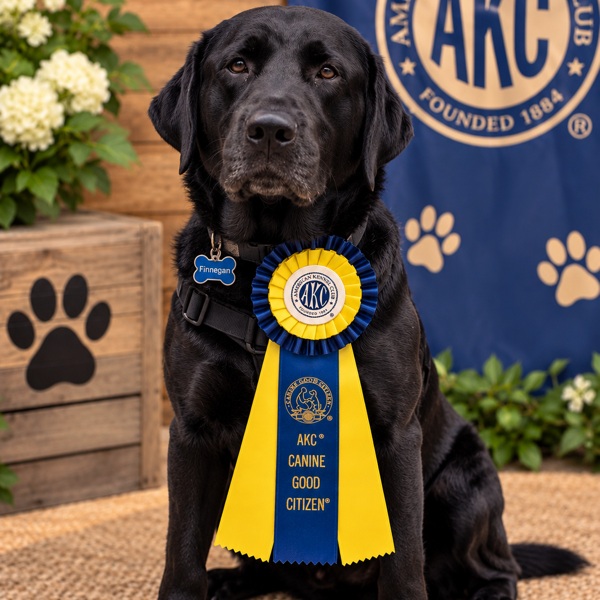 Handsome sweetheart Finnegan Fox is proud to show off his Canine Good Citizen ribbon he earned over the weekend. Now that his manners and behavrior are really solid, this good boy is proceeding with training to be a therapy dog cuz he LOVES everybody and wants to share that love with people who are sad, alone, or stressed. 

If you want your dog to be a helper dog with impecable manners, like Finnegan, contact us at 919.998.6772.