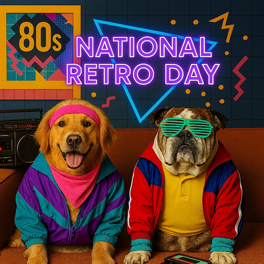 Happy National Retro Day!
Great dog training never goes out of style&mdash;whether it's the '80s or today! At Dog Training Elite, we help you build timeless skills and bonds with your pup that will stand the test of time. Ready to get started?

https://maps.app.goo.gl/s19TgtH9kANKqZox8