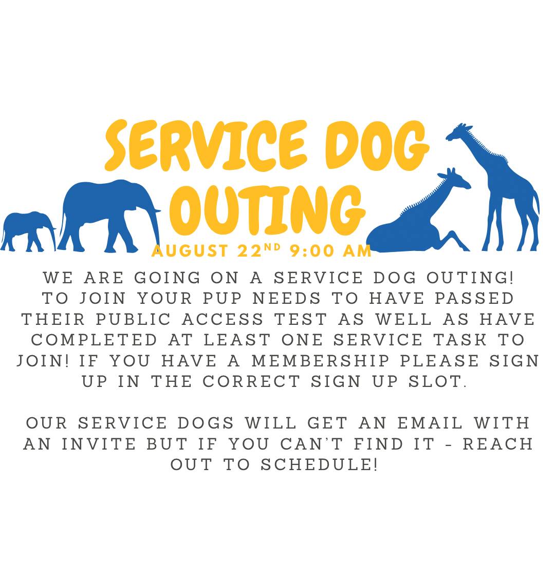 We are going to the ZOO! If you've trained with us and are ADA compliant, we want you to come with us! 