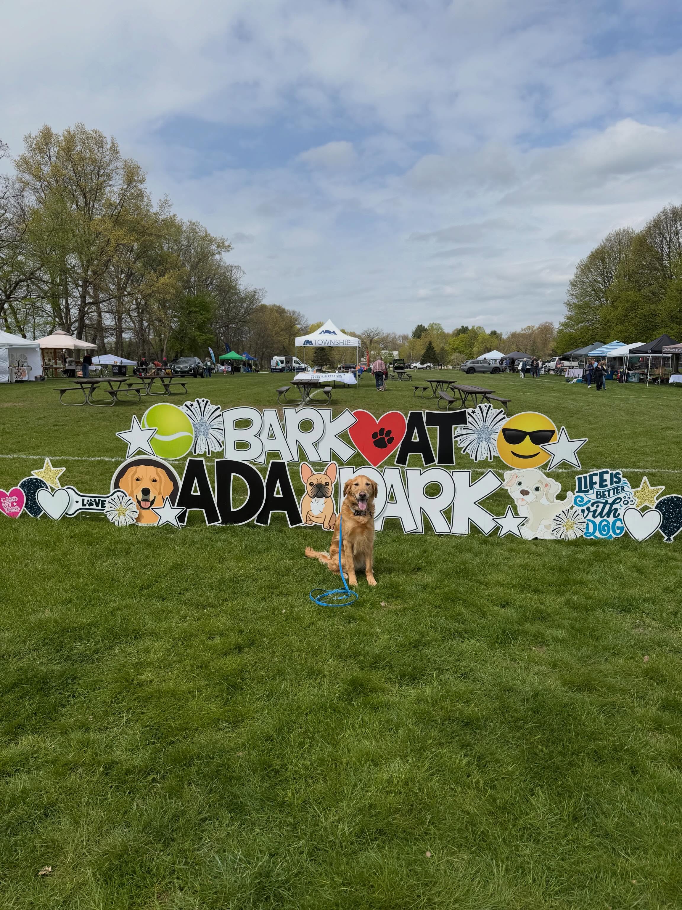 🐾Come visit Hatfield and the other dog centered vendors at Ada&rsquo;s First Bark at Ada Park TODAY!

⏰12 Noon - 3 PM 

