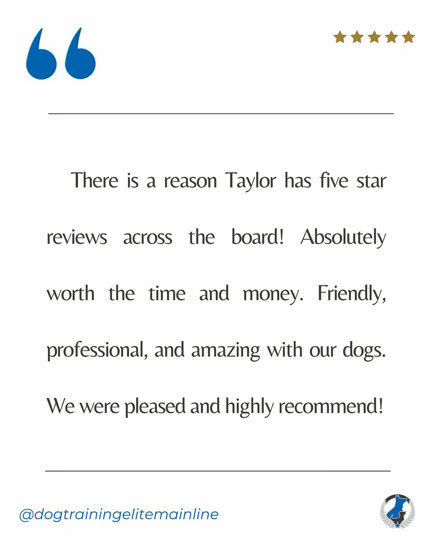 Five stars from happy pups (and their humans.) ⭐️ Thank you for the kind words!


