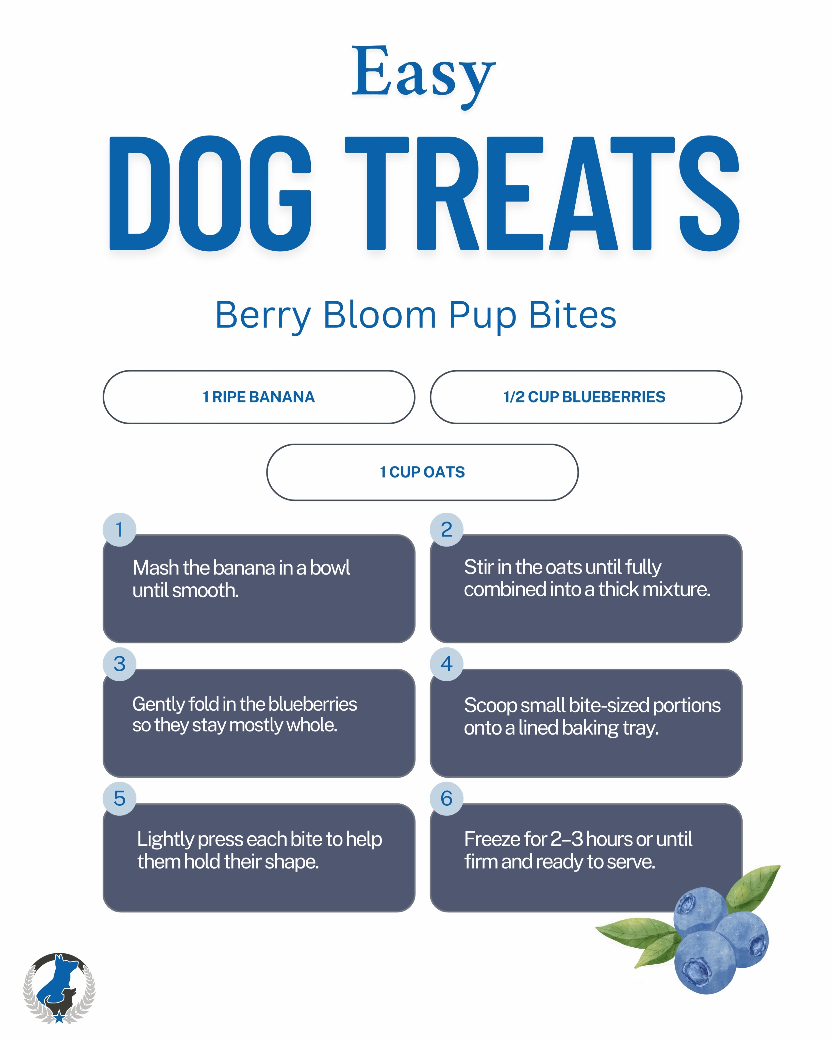 The perfect light & fresh treat for your pup 🫐🍌 Don&rsquo;t forget to serve in moderation!

