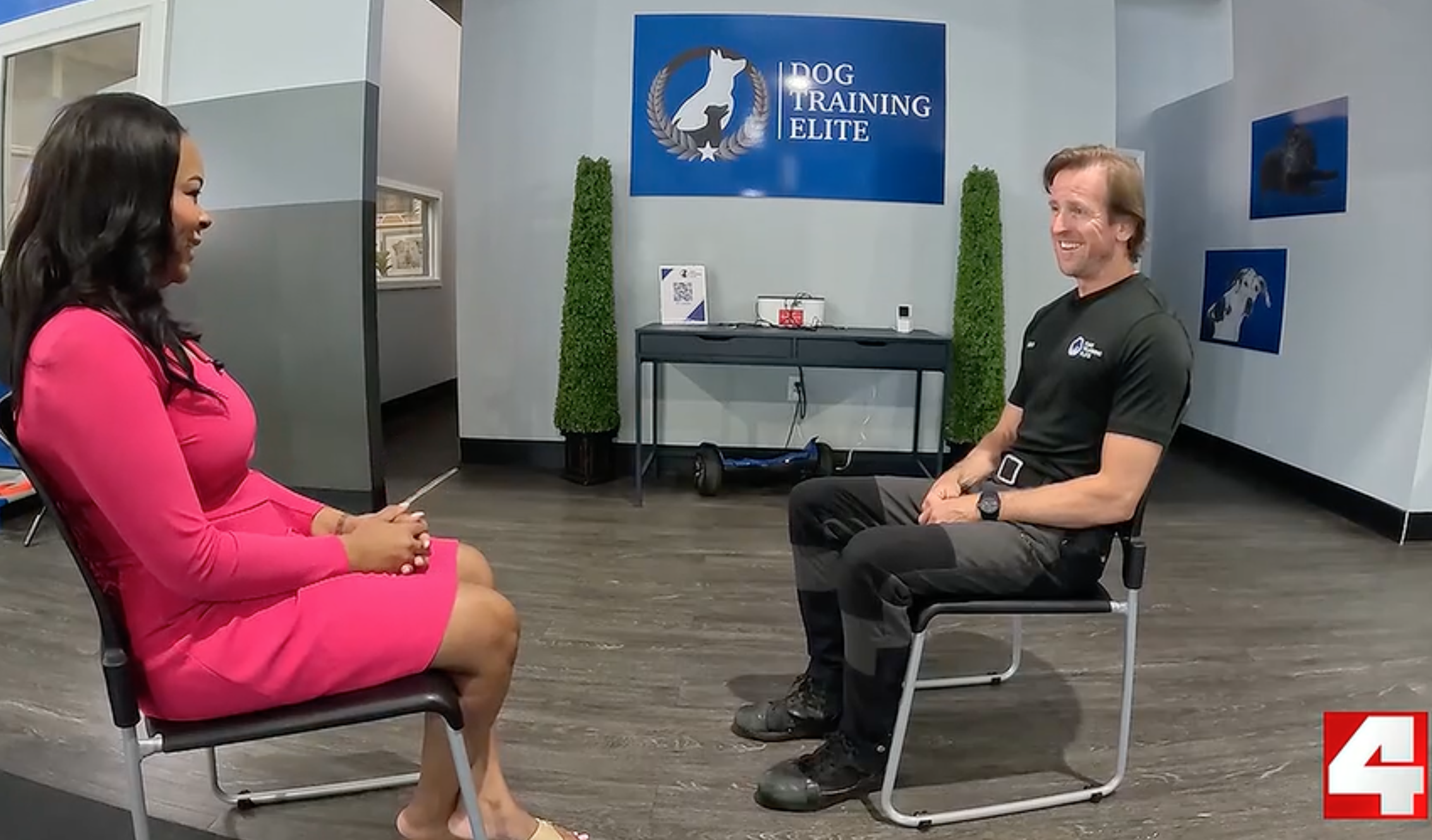 Dog Training Elite St. Louis owner Matt on Channel 4 News