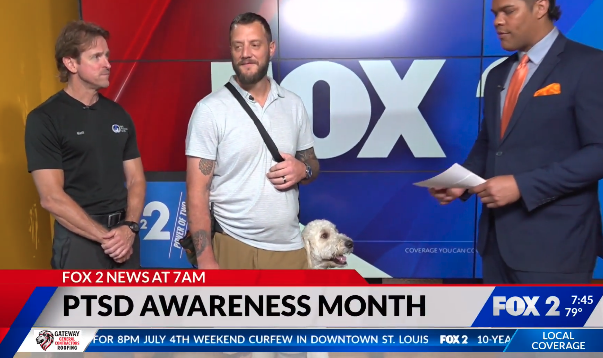 Dog Training Elite St. Louis owner Matt on Channel 2 News